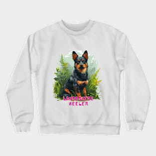 Lancashire heeler dog sitting in the grass Crewneck Sweatshirt